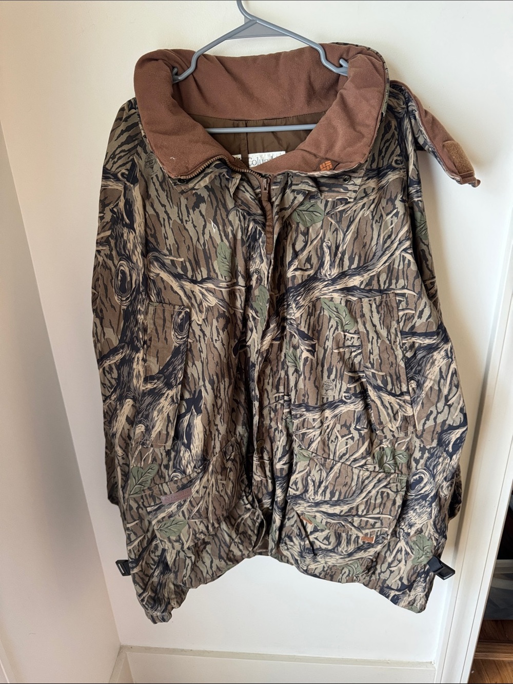 Columbia Omni-Tech Mossy Oak Tree Bark Camo Hunting Parka Jacket Men’s XXXL